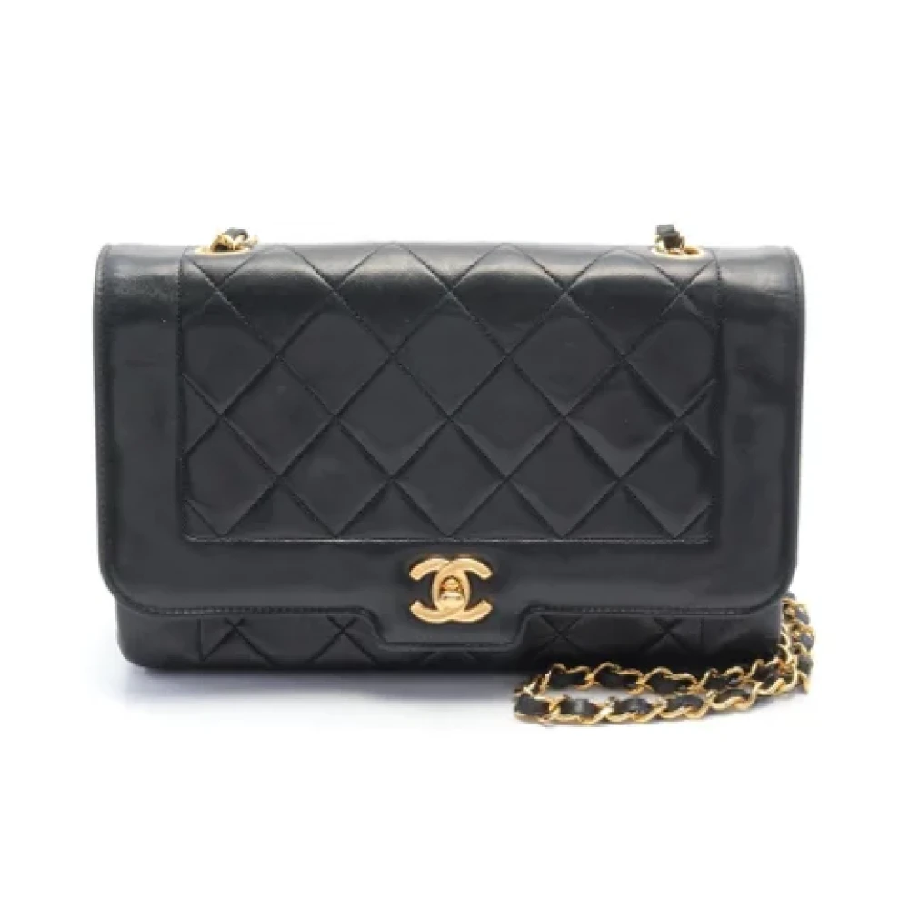 Chanel Vintage Pre-owned Leather chanel-bags Black Dames