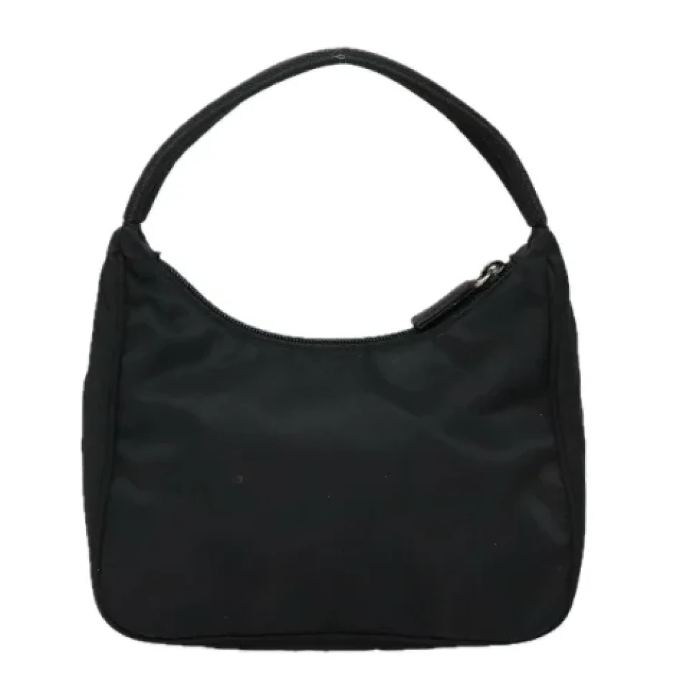Prada Vintage Pre-owned Nylon handbags Black Dames