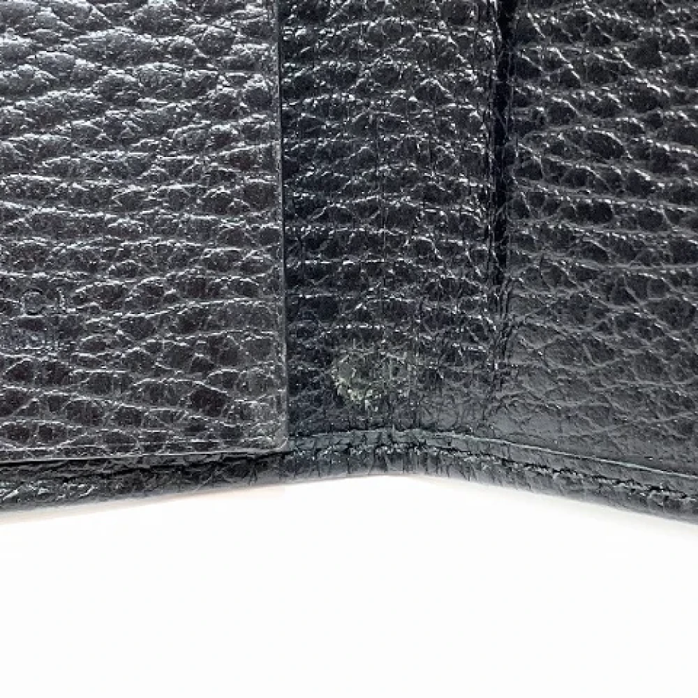 Gucci Vintage Pre-owned Leather key-holders Black Dames