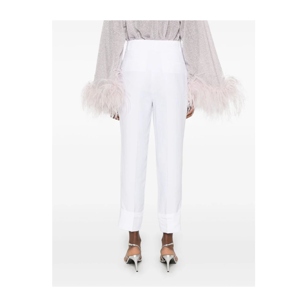 Blugirl Witte Linnen Broek Elegante Stijl White Dames