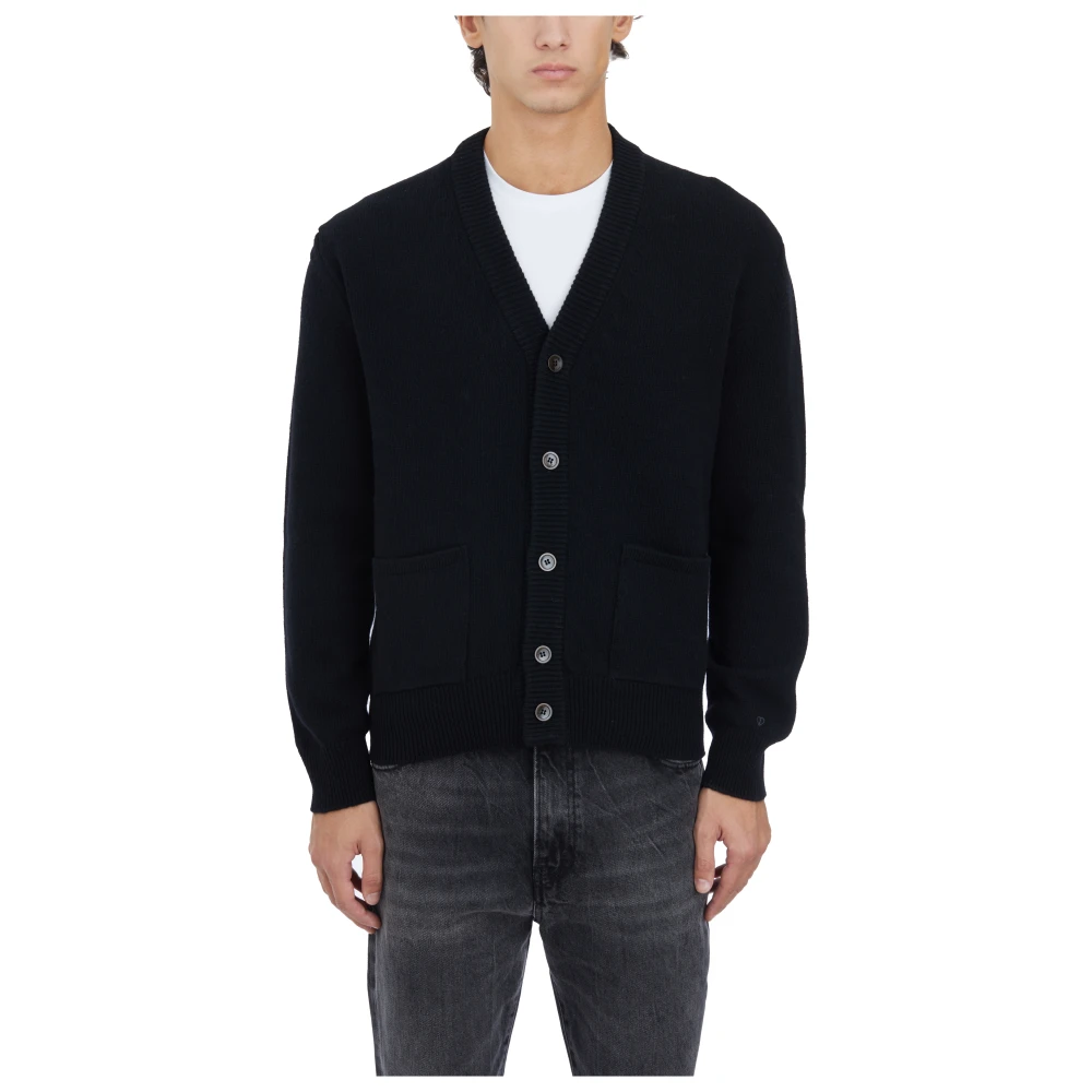 Seven Gauge Lana Cardigan Black Heren
