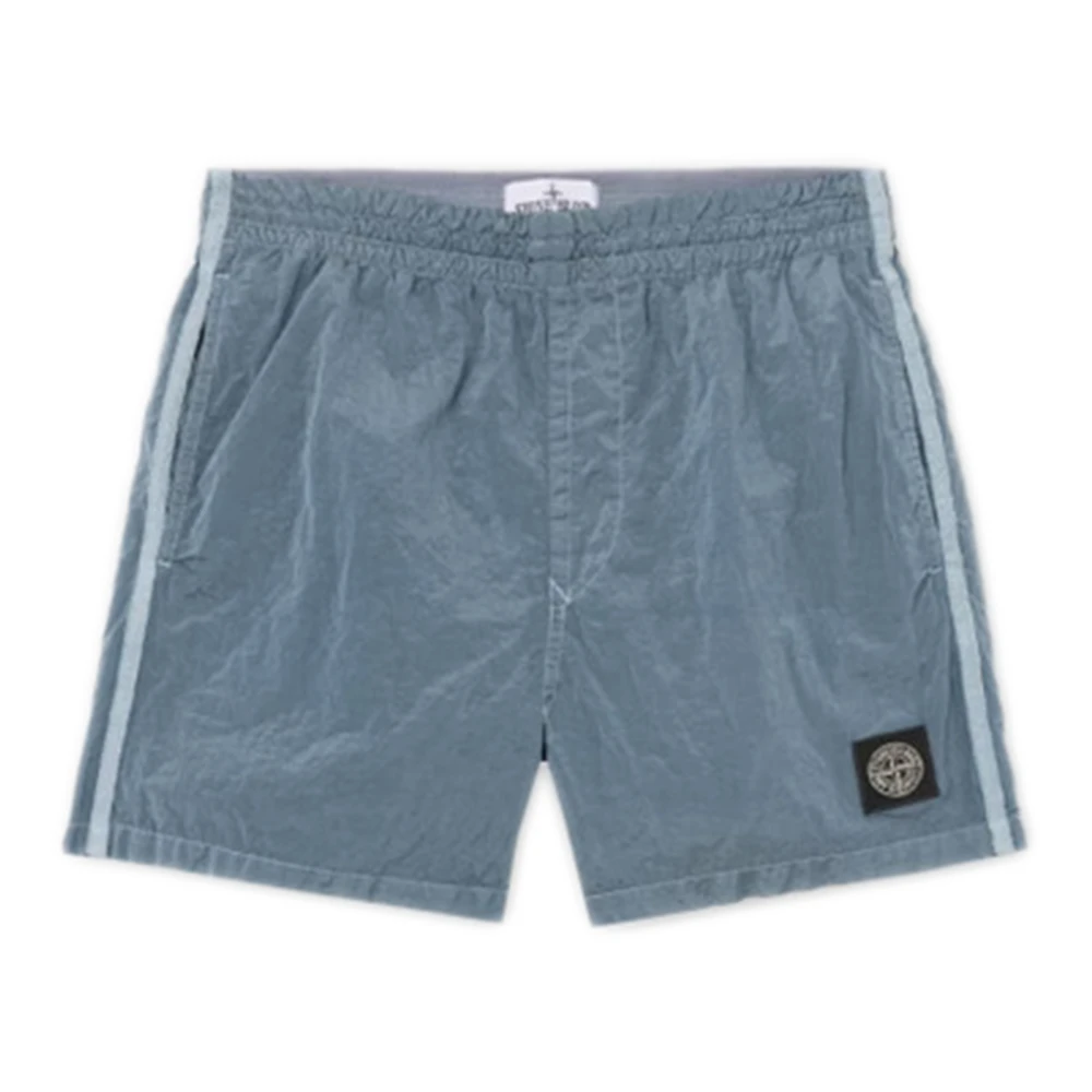 Stone Island Boys Blue Kids Swimming Trunks, 12 Y, Sea Swim Trunks