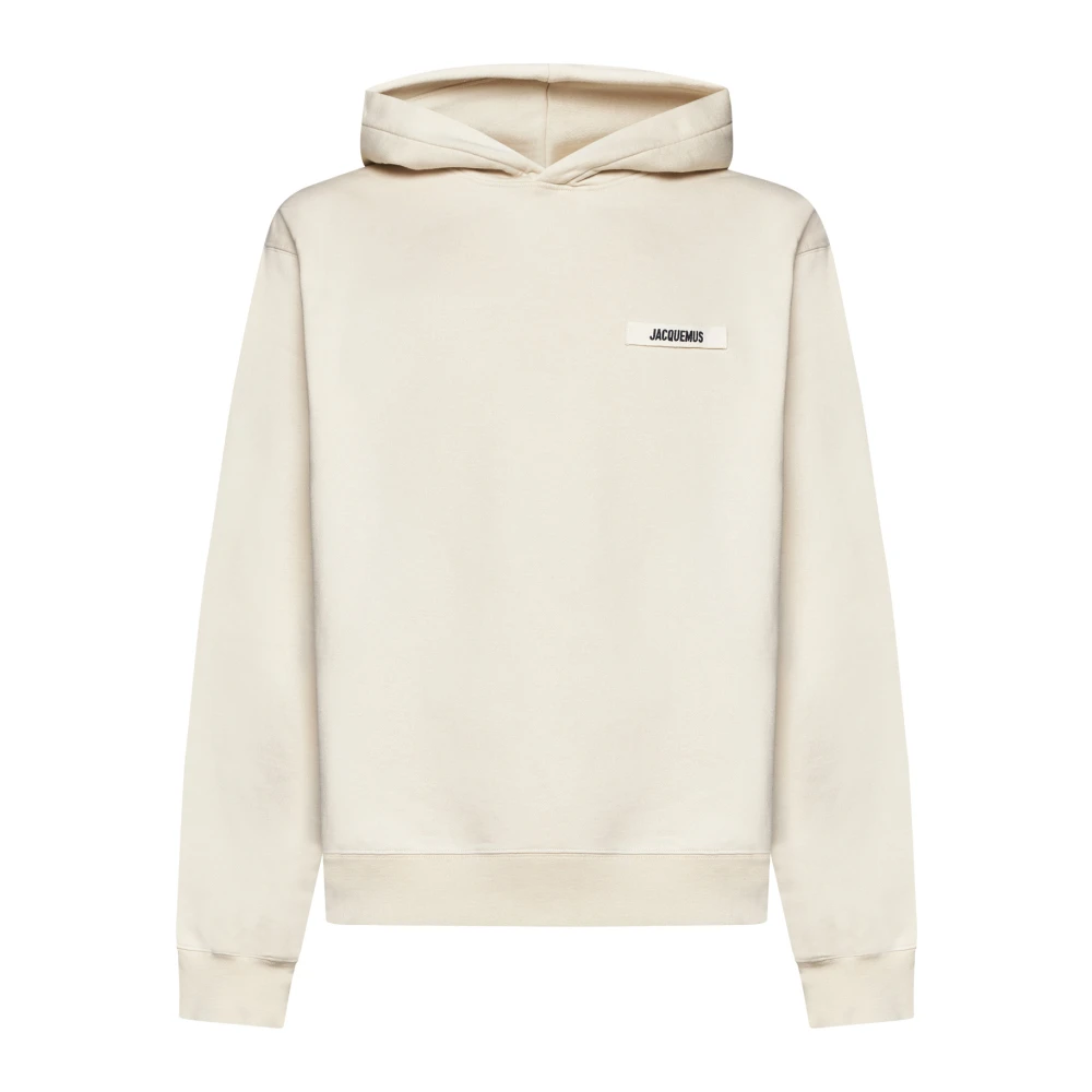 Jacquemus Men's Beige Le Hoodie Gros Grain - Hoodies - Xl - Sweatshirts & Hoodies