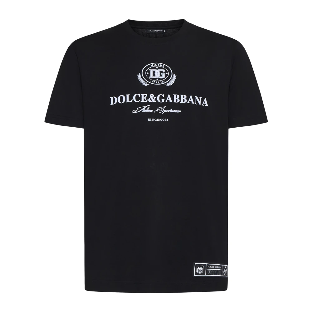 Dolce & Gabbana Zwarte T-shirts en Polos Black Heren