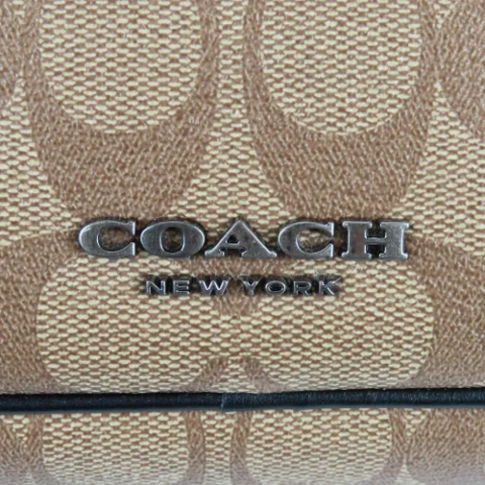 Coach Pre-owned Canvas shoulder-bags Beige Dames