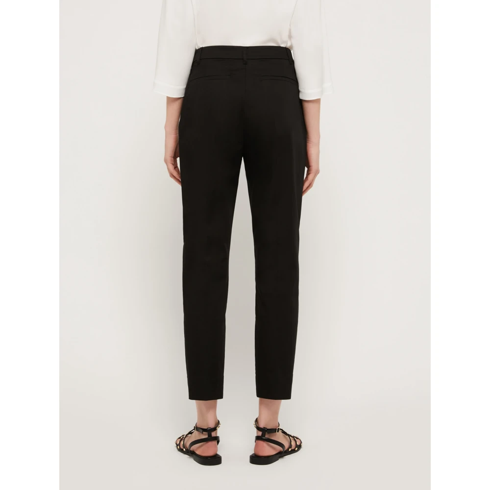 Pennyblack Slim Cotton Satin Chinos Black Dames