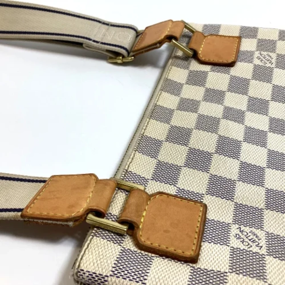 Louis Vuitton Vintage Pre-owned Cotton louis-vuitton-bags White Dames
