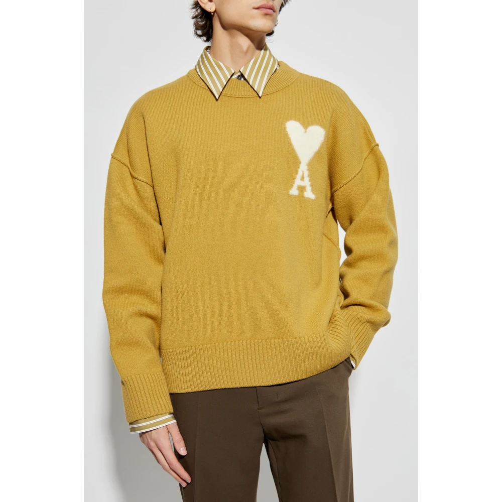 Ami Paris Trui met logo Green Heren