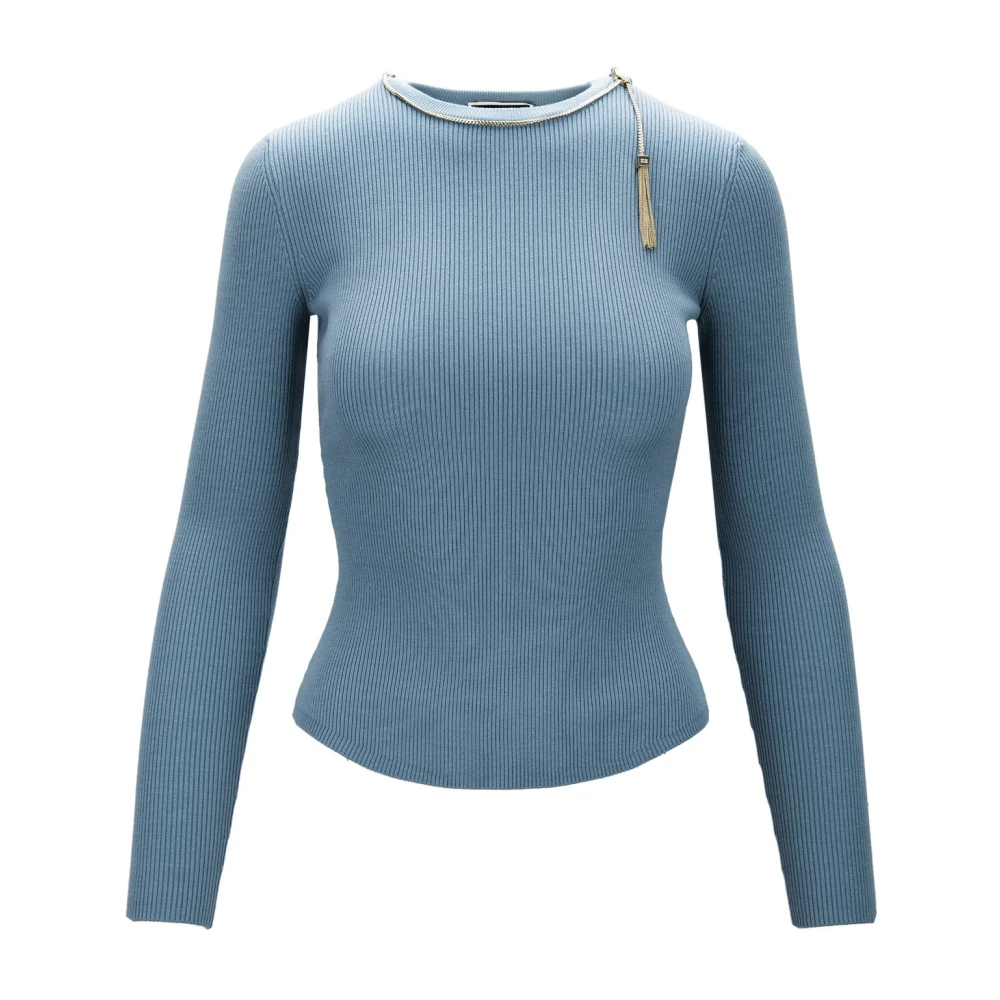Elisabetta Franchi Stijlvolle longsleeve dames top Blue Dames