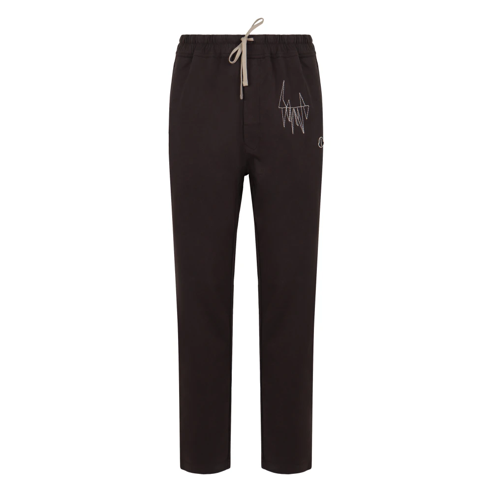 Rick Owens Men's Gray Sweatpants, M, Cotton Jogger Trousers