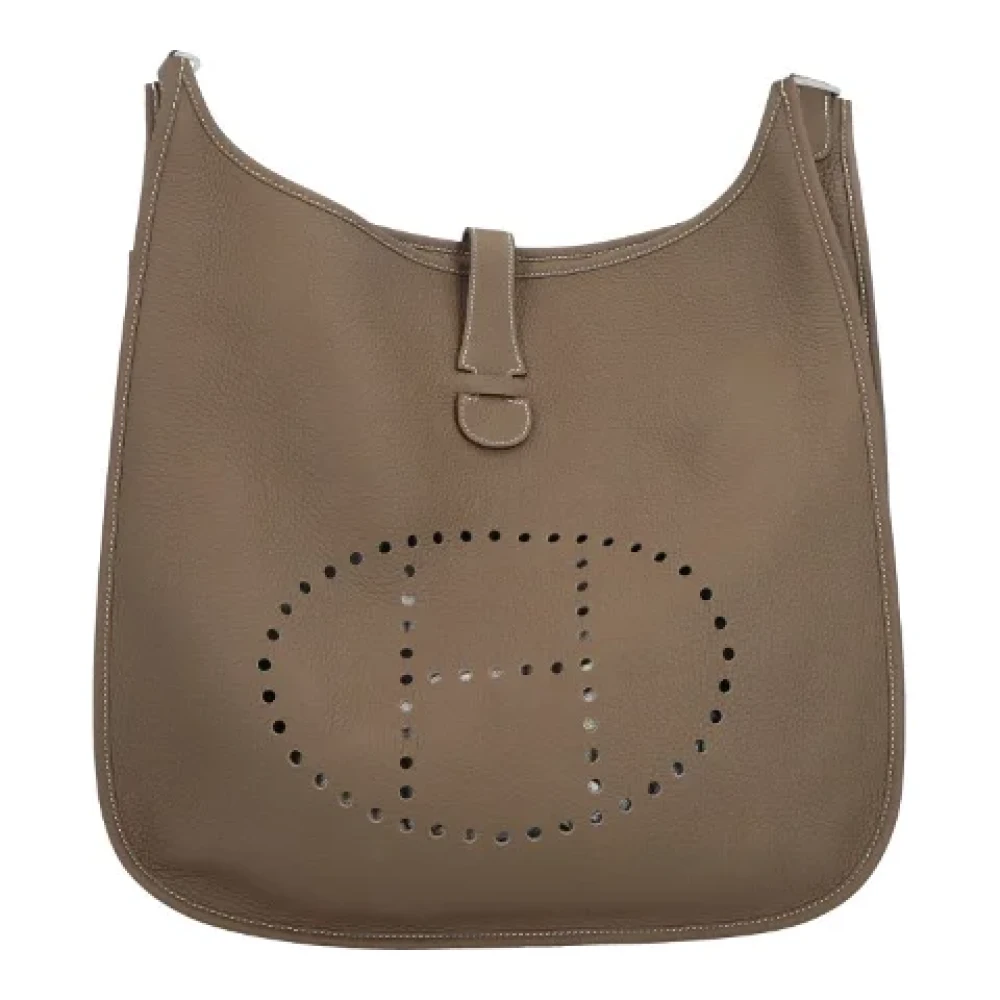 Hermès Vintage Pre-owned Leather shoulder-bags Brown Dames