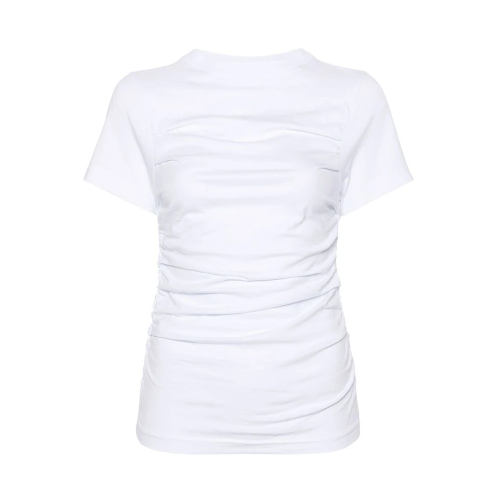 Axel Arigato Wit Organisch Katoenen Crew Neck T-Shirt White Dames