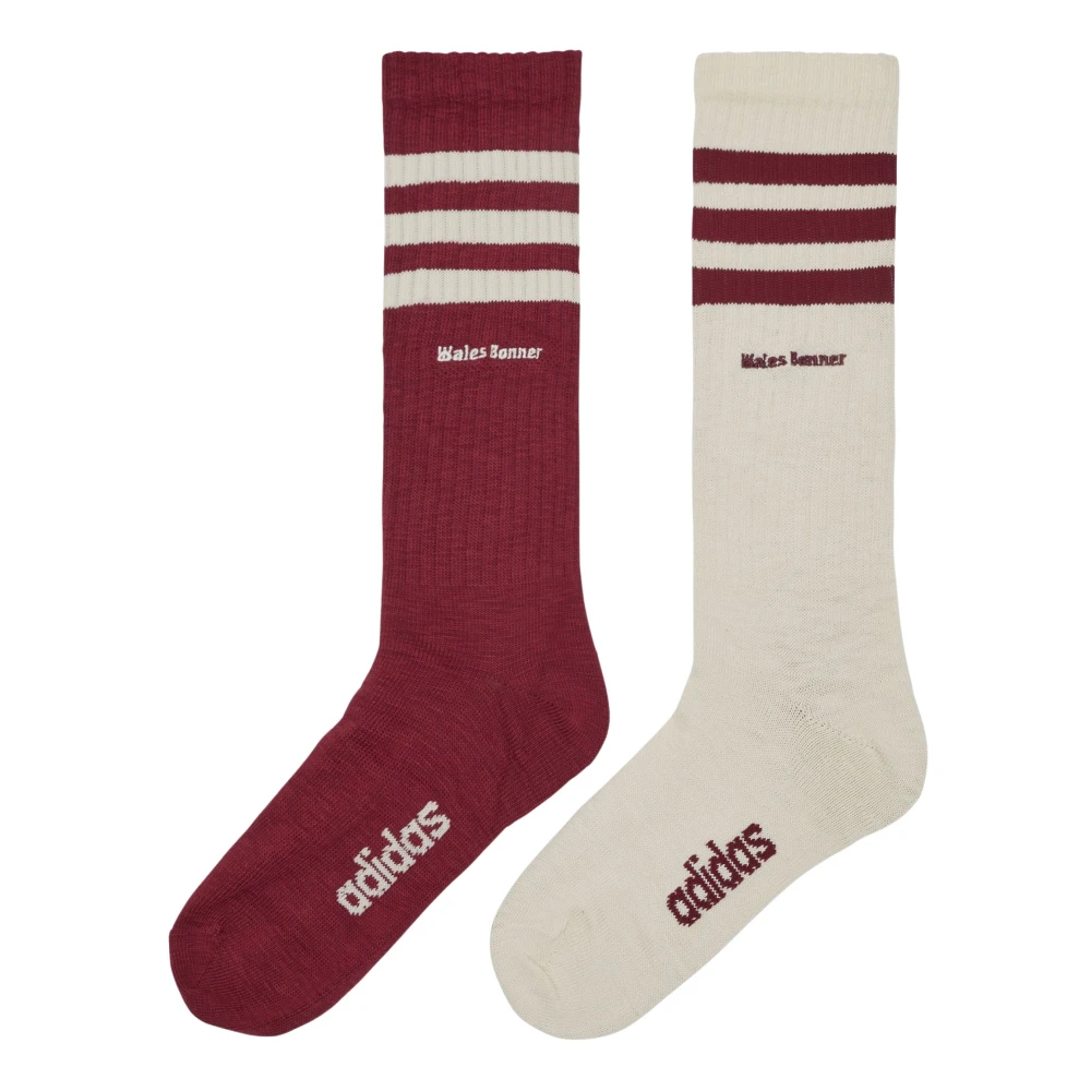 Adidas Gestreepte Sokken Bi-Pack in Twee Kleuren Multicolor Heren