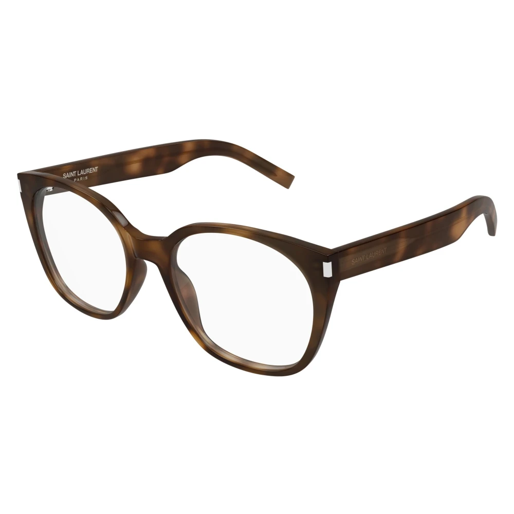 Saint Laurent Unisex Brown Glasses, 55 Mm, Cat-Eye Eyeglasses