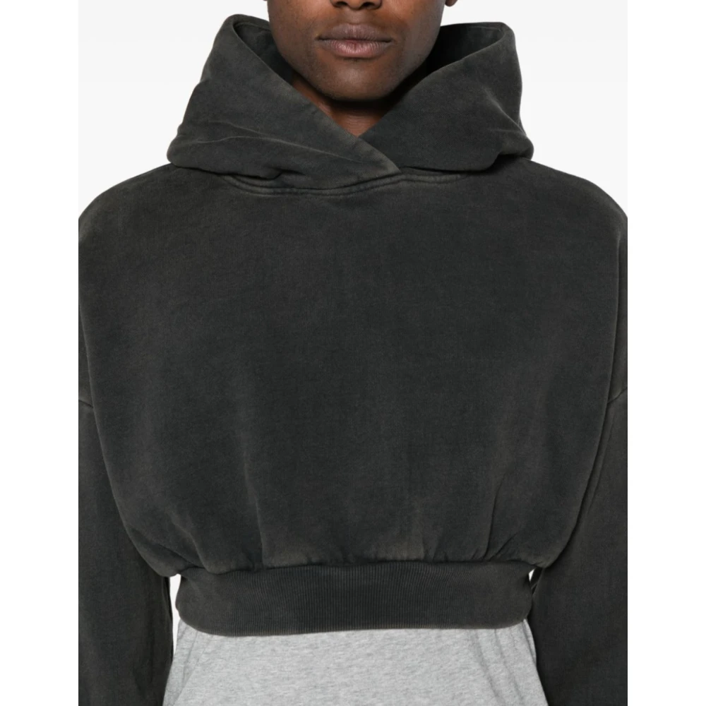 Entire Studios Zwart Gewassen Heavy Hoodie Black Heren