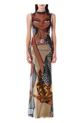 mesh-maxi-dress-with-graphic-print