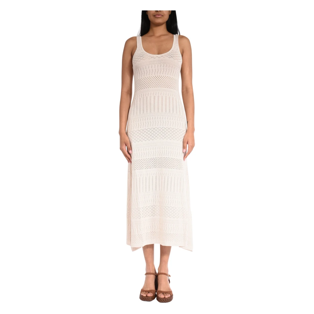 Akep Women's Beige Vskd13262 Dress - Knitted Dresses - L - Dresses