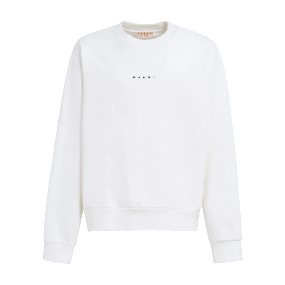 Marni Katoenen sweatshirts voor stijlvol comfort White Heren