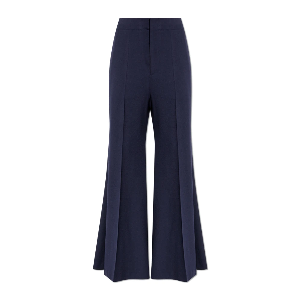 Victoria Beckham Wijde broek Blue Dames