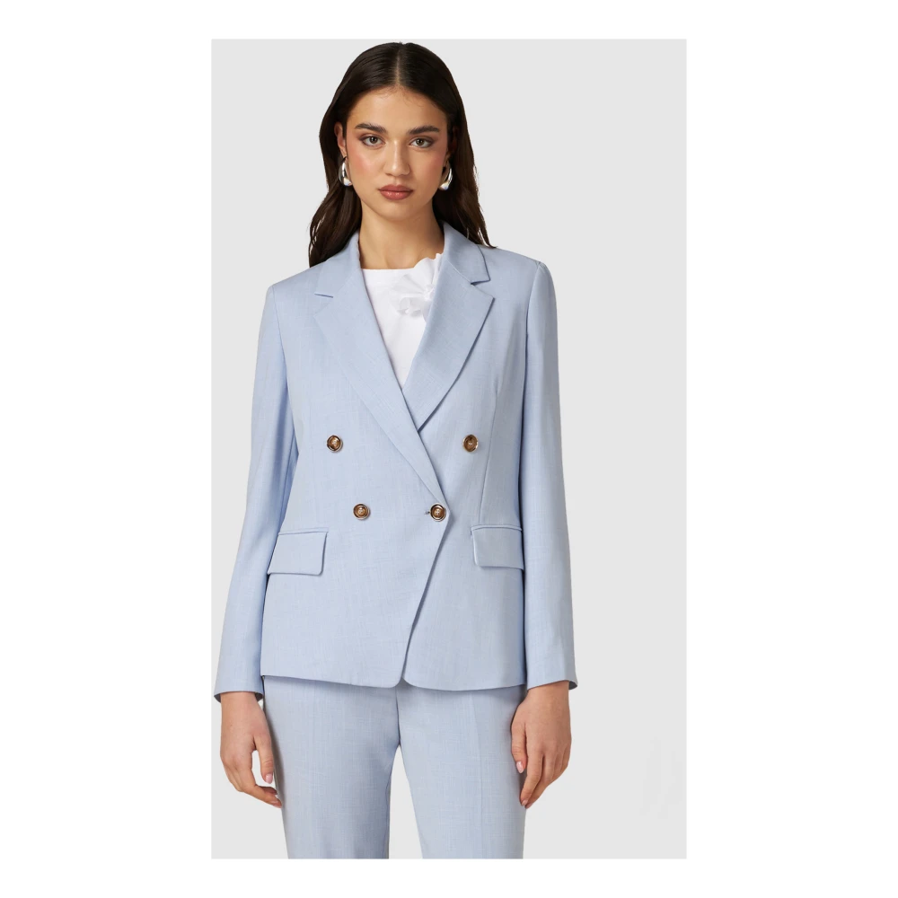 Oltre Dubbelrijige Blazer Blue Dames