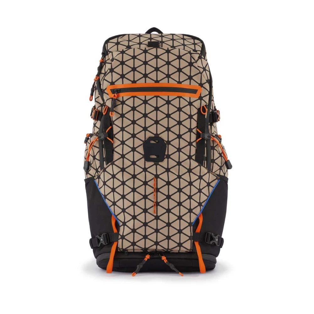 Piquadro Unisex Beige Rucksack Für Skitouren Und Trekking Aus 40 % Recycling-Polyester Cordura® Mit Starker Performance.