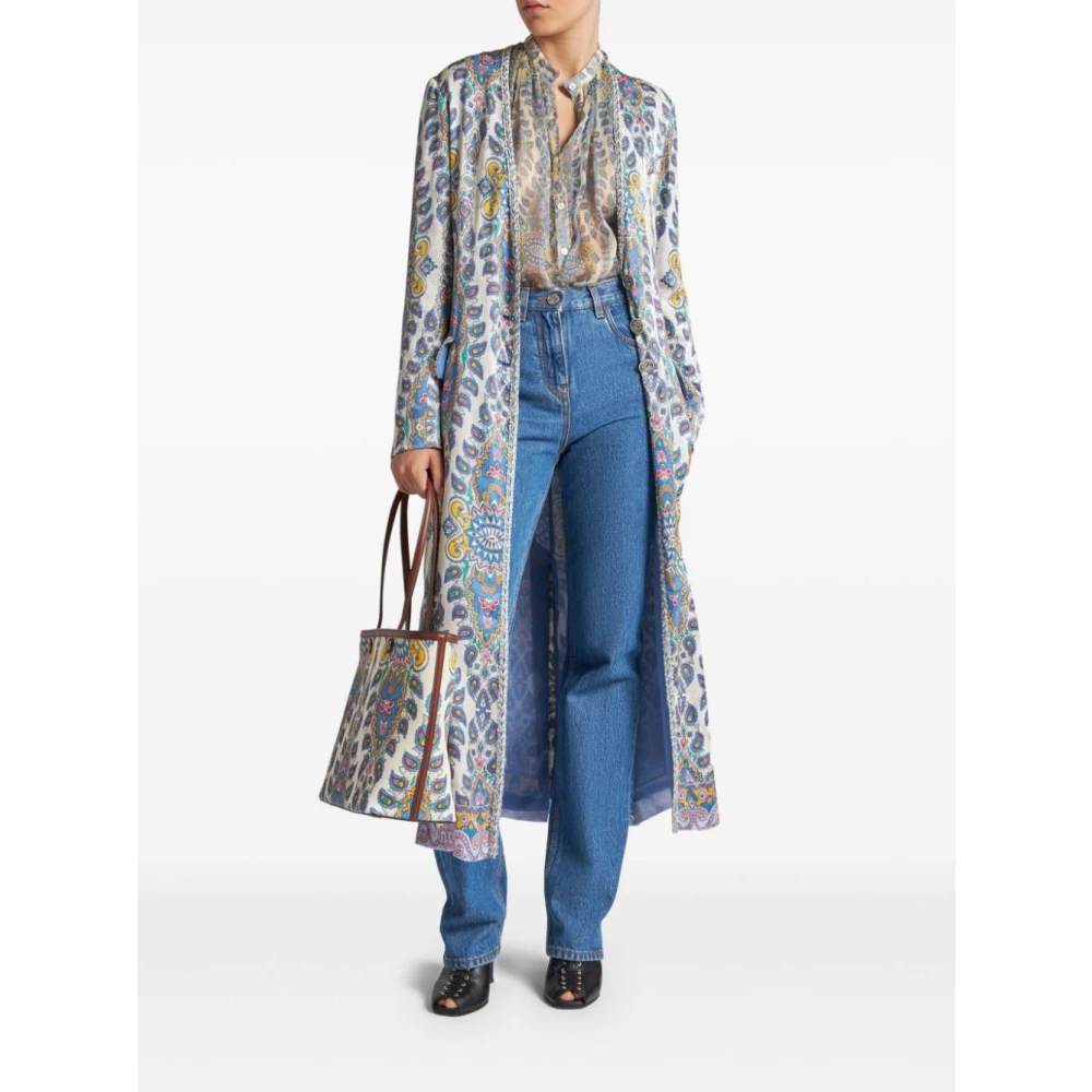 ETRO Witte Stijlvolle Jassen Multicolor Dames