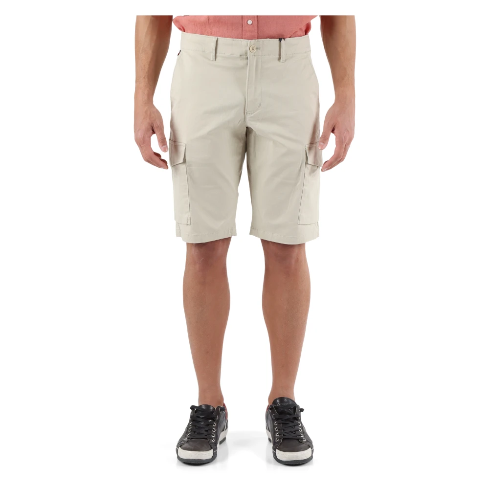 Tommy Hilfiger Cargo Bermuda Shorts Relaxed Fit Beige Heren