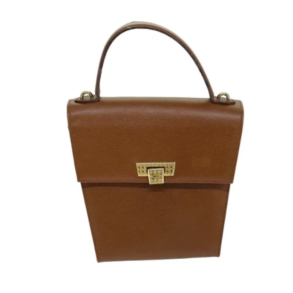 Dior Vintage Pre-owned Leather dior-bags Brown Dames