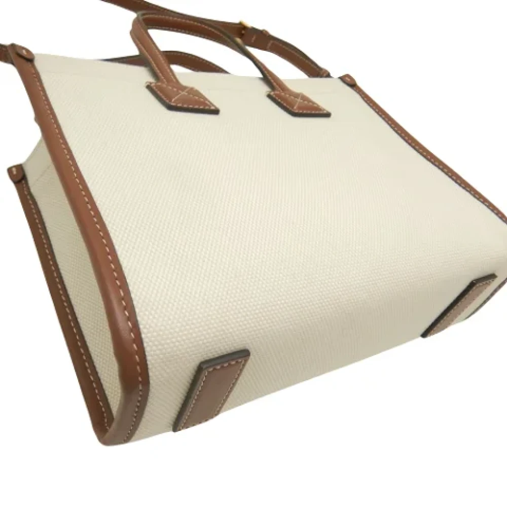 Burberry Vintage Pre-owned Canvas shoulder-bags Beige Dames