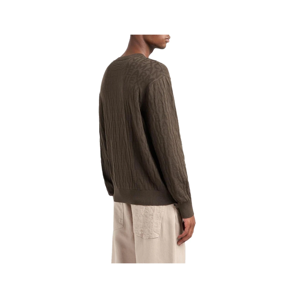 Armani Exchange Trendy Sweater Selection Brown Heren