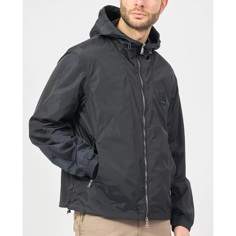Armani Exchange Blauwe lente capuchonjas Blue Heren