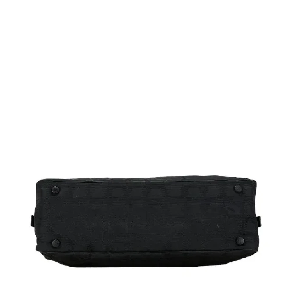 Chanel Vintage Pre-owned Canvas handbags Black Dames