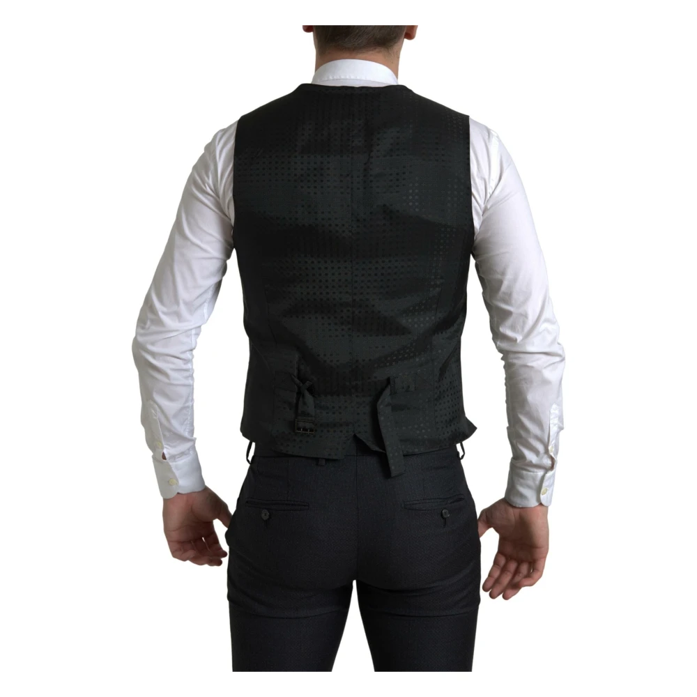 Dolce & Gabbana Elegant zwart Martini Slim Fit Pak Black Heren