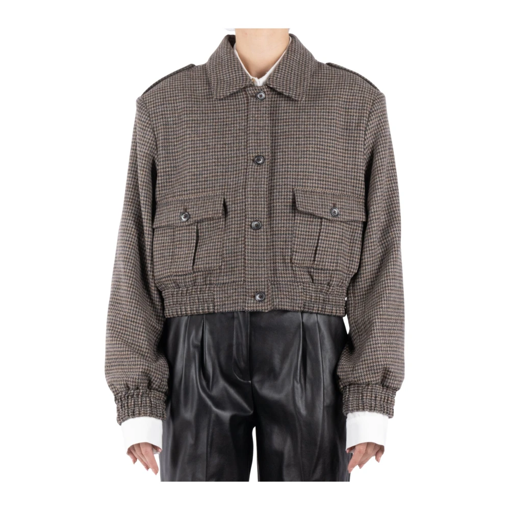 The Garment Bruine Wollen Jas Brown Dames