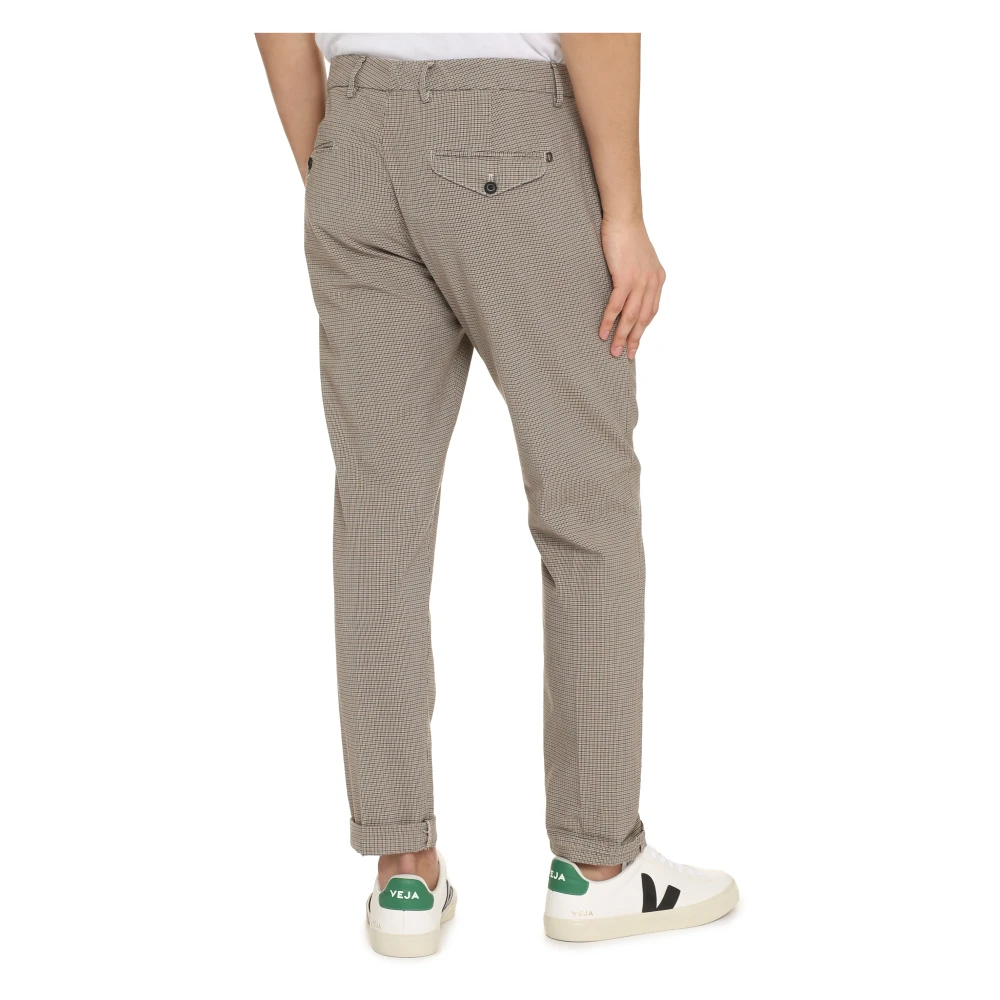 Dondup Prince-of-Wales Geruite Broek Beige Heren
