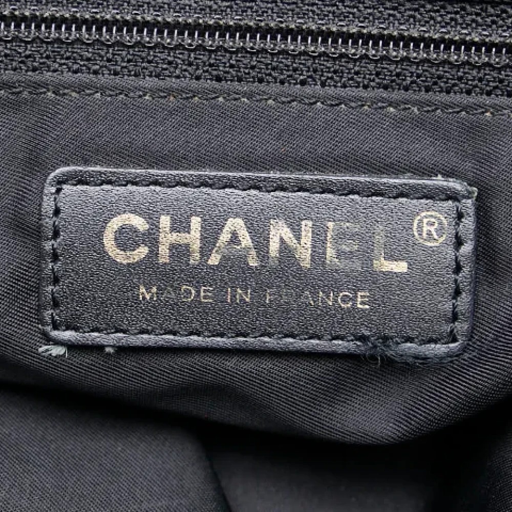 Chanel Vintage Pre-owned Canvas chanel-bags Black Dames