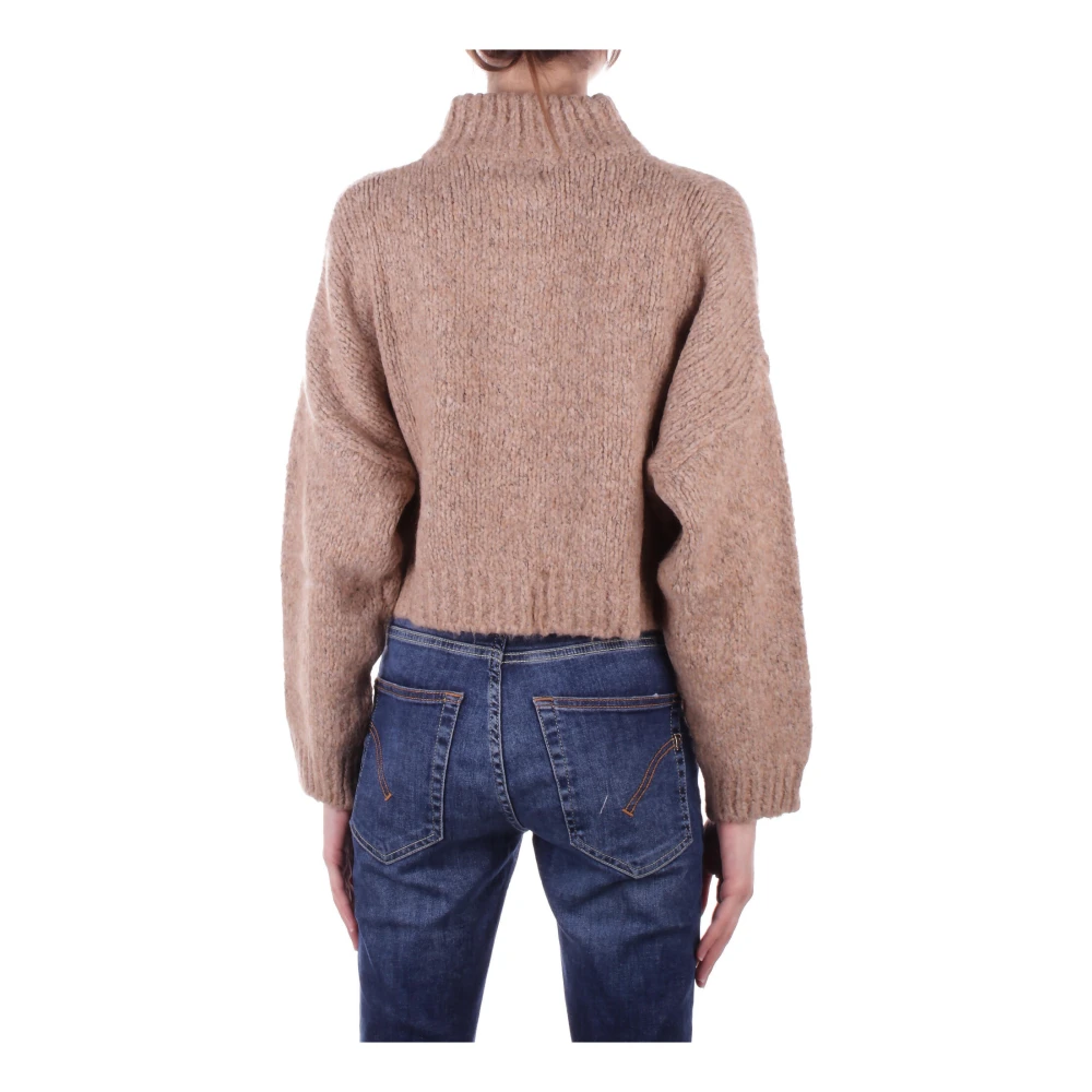 H2O Beige Cardigan Sweater met Front Logo Beige Dames