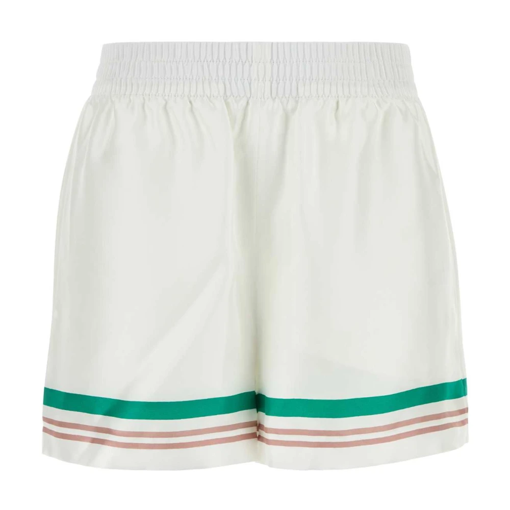 Casablanca Women's White Casa Way Drawstring Shorts - Casual Shorts - 2XS - Shorts