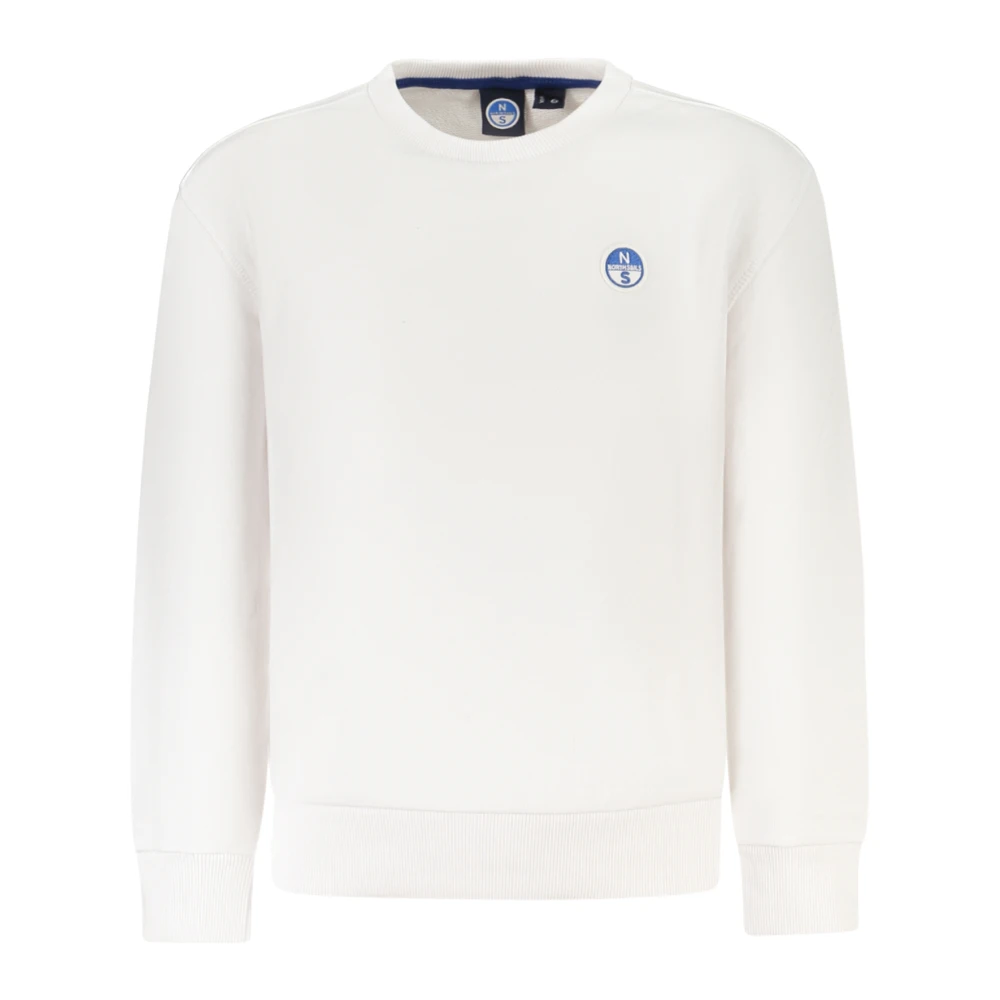 North Sails Unisex Kids White Kids Sweatshirts, 10 Y, Long Sleeve Sweatshirt