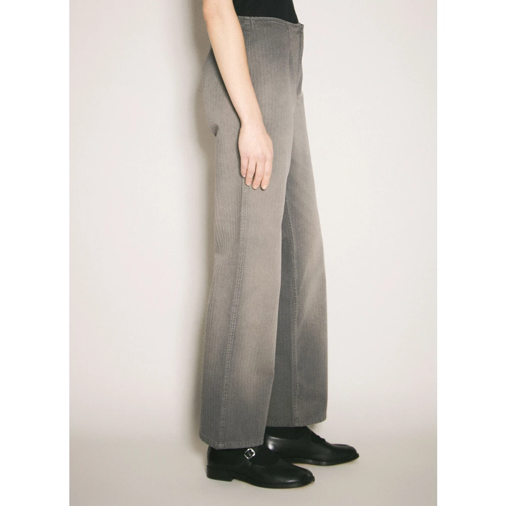Our Legacy Vervaagde Biker Broek Gray Dames