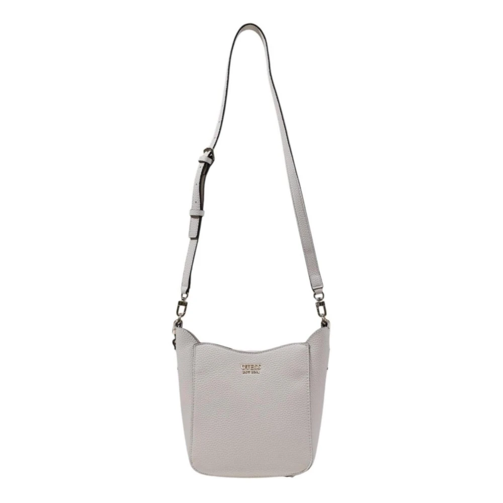 Guess Beige Schoudertas met Rits Lente Zomer Beige Dames