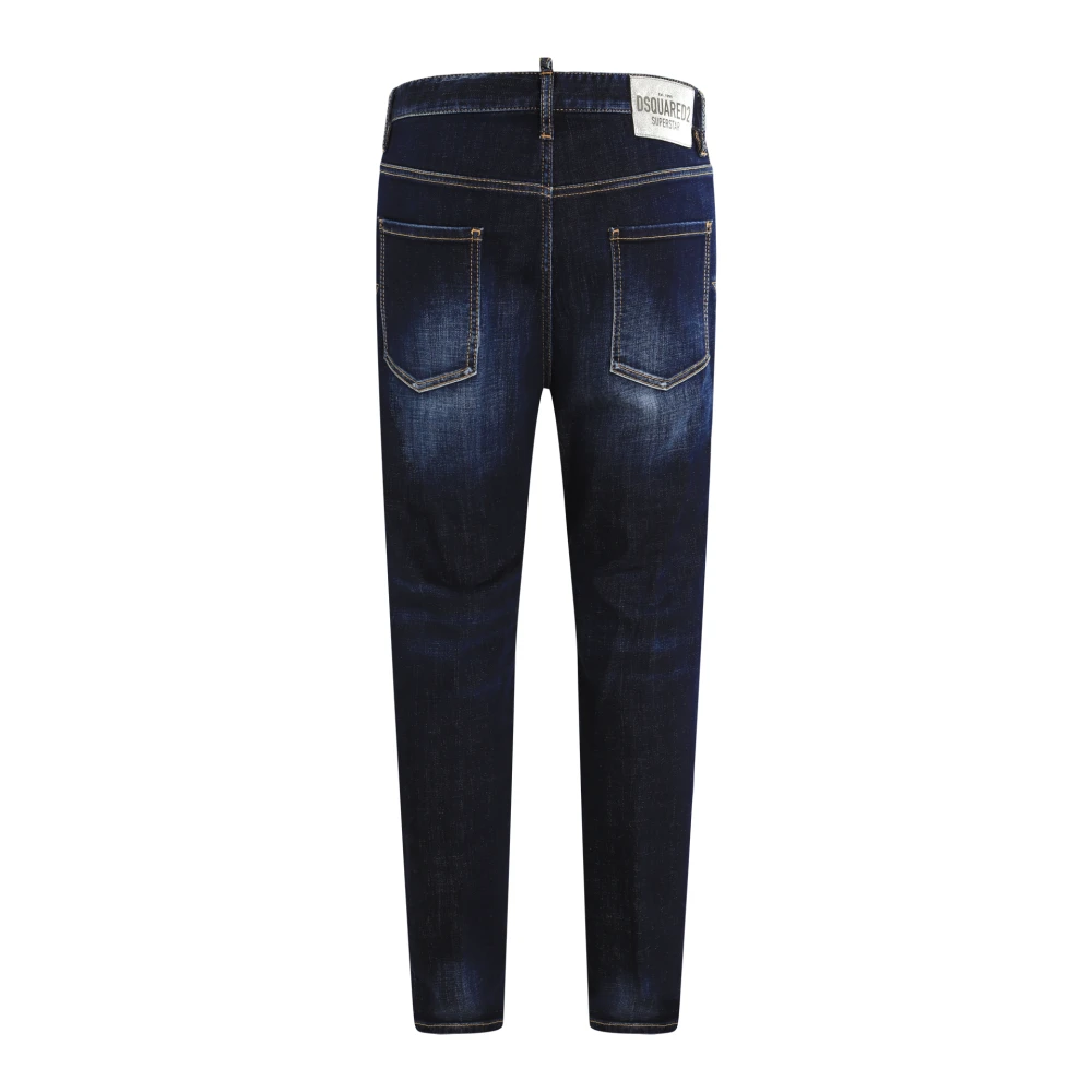 Dsquared2 Heren Superstar Wash 642 Jeans Blauw Blue Heren