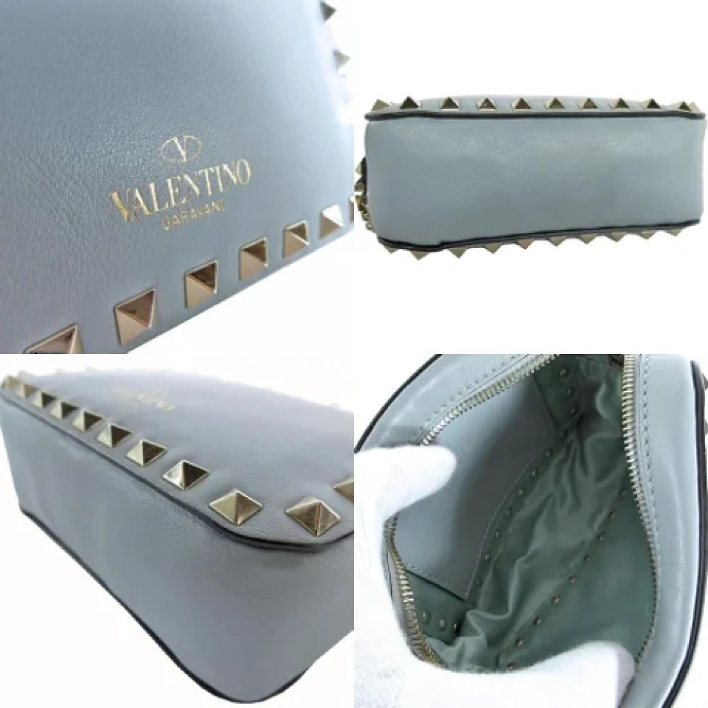 Valentino Vintage Pre-owned Leather shoulder-bags Blue Dames