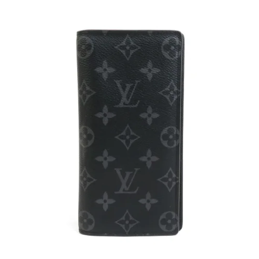 Louis Vuitton Vintage Pre-owned Fabric wallets Black Heren
