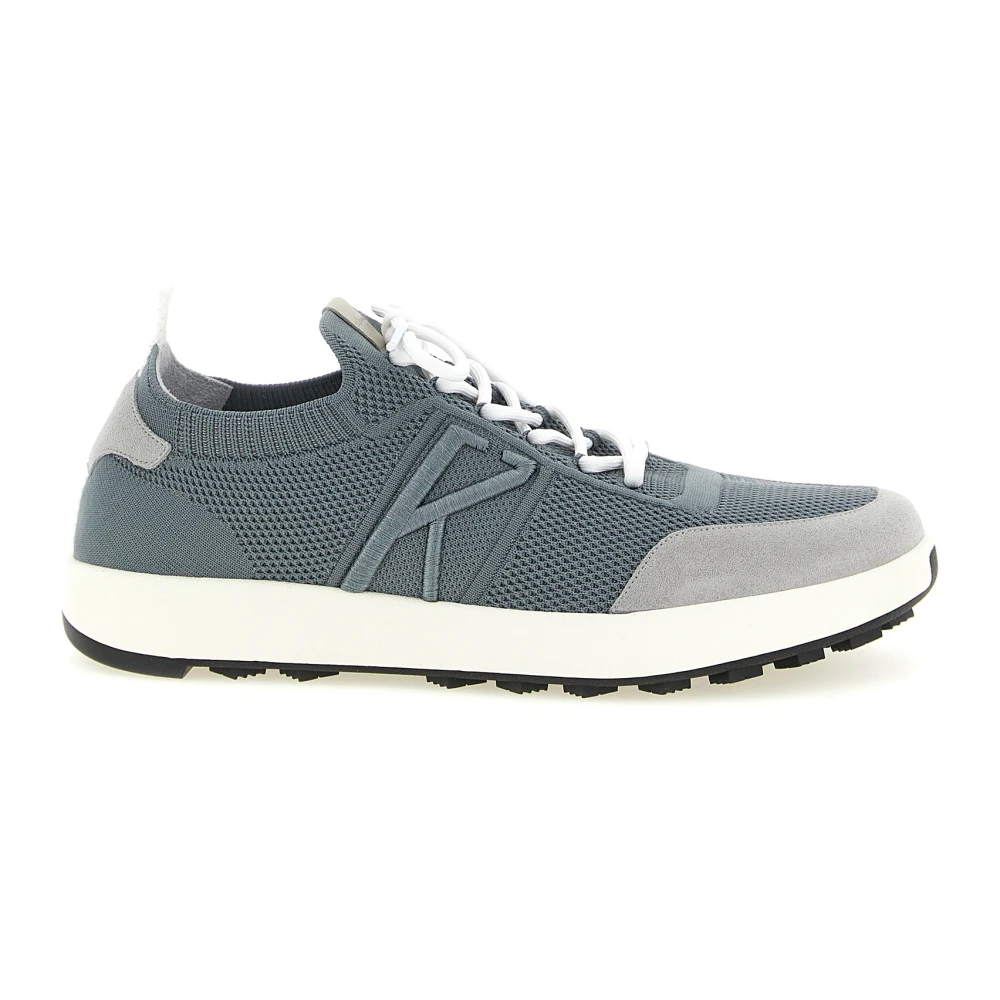 Kiton Technical Cotton Sneakers Heren Schoenen Grijs