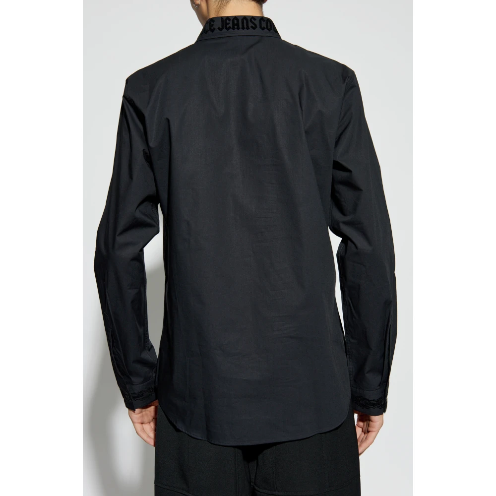 Versace Jeans Couture Shirt met Logo Black Heren