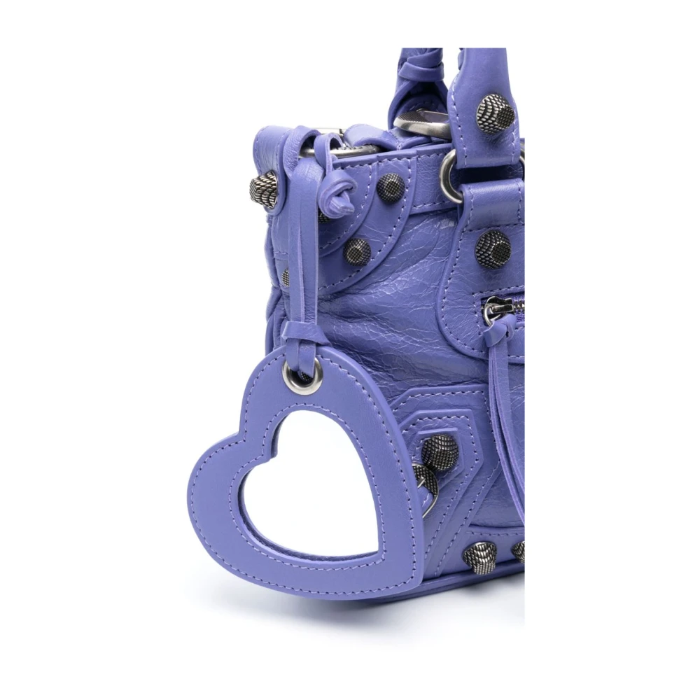 Balenciaga Kleine Neo Cagole Tote Tas Purple Dames