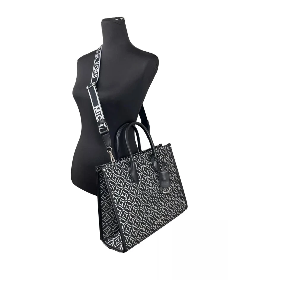 Michael Kors Zwarte Crossbody Tote Tas met Rits Black Dames