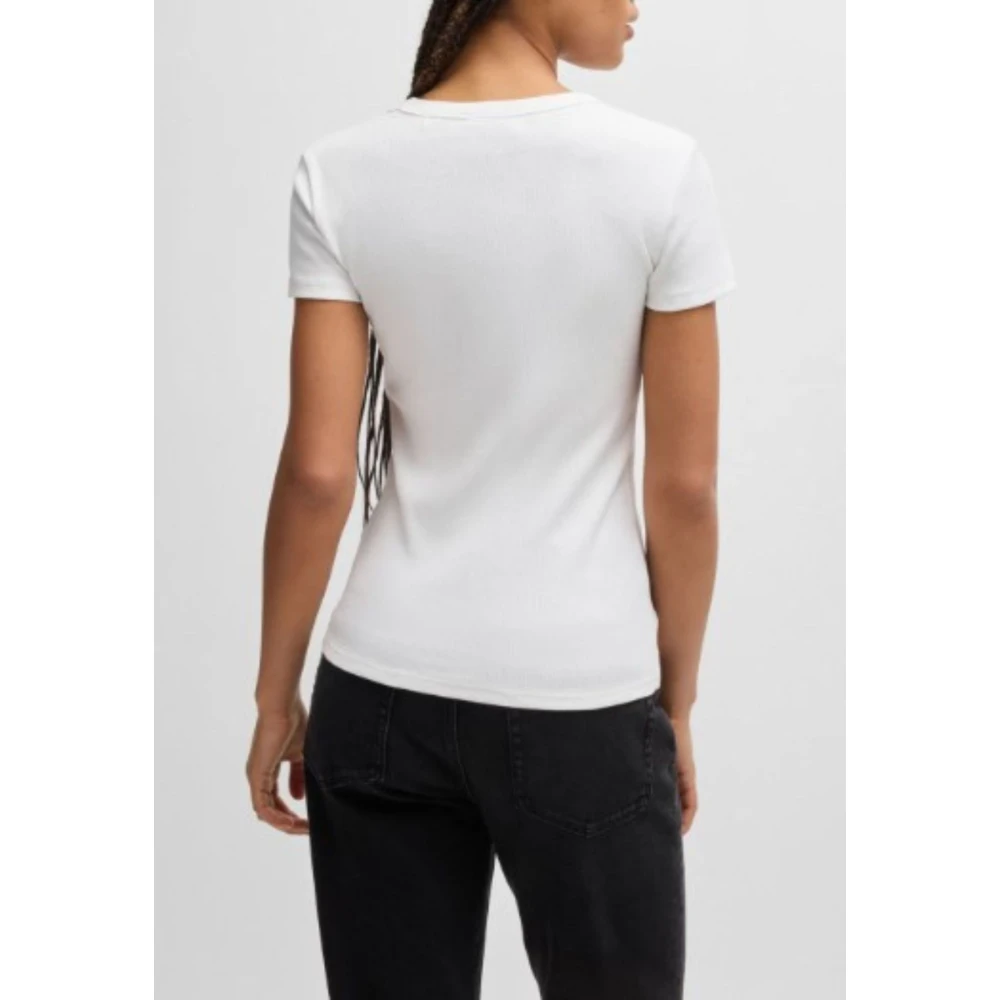 Hugo Boss Casual Dames Tee Easy Stijl White Dames