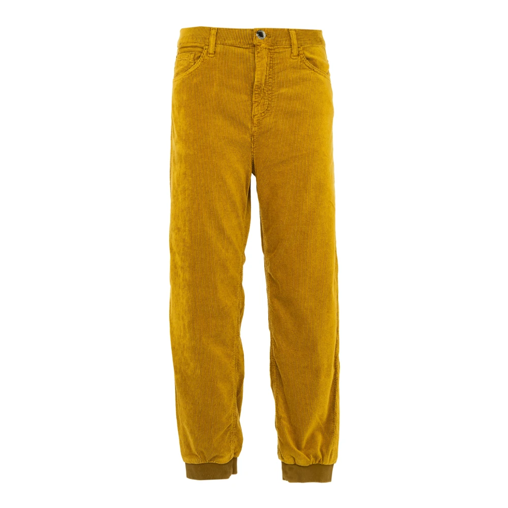 Pinko Velvet Joggerbroek voor vrouwen Yellow Dames